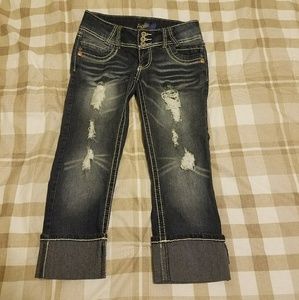 Distressed Jean Capris